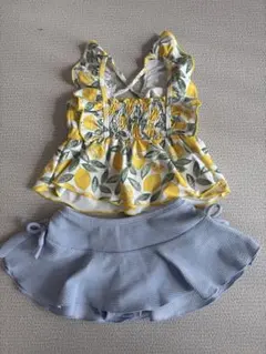 ⭐︎なみゴン様専用⭐︎レモン柄セパレート水着（女の子用）