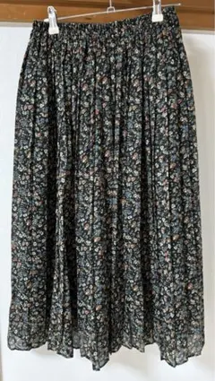 プリーツスカート　花柄