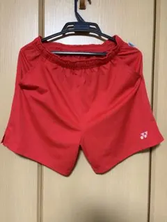 ヨネックス 赤 ショートパンツ Oサイズ