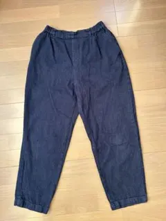 studio clipヘリンボン起毛パンツネイビー