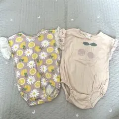 はらぺこあおむし　ロンパース　2枚セット