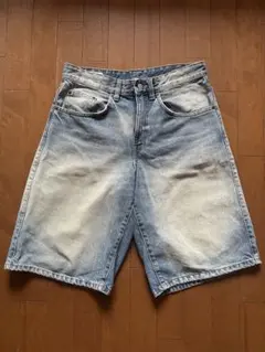 ZARA バギーデニムショーツ ブルー ストリート y2k シティボーイのサムネイル