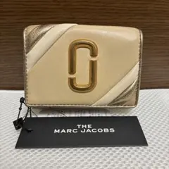 新品　マークジェイコブス　三つ折り財布　ミニ財布　ベージュ