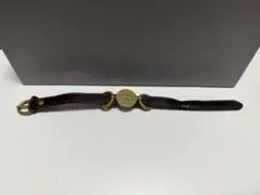 イルビゾンテ　レザー製ブレスレット 金属ディスク付き