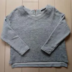 【バンヤードストーム】グレー Vネックセーター サイズ0