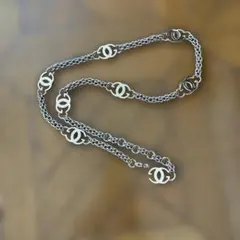 GUCCI シルバー ロゴチェーン ベルト