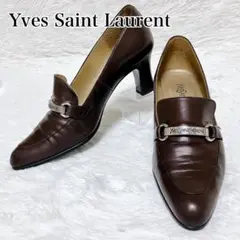 Yves Saint Laurent イヴサンローラン レザー ビット パンプスのサムネイル