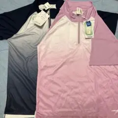 HEAD ハーフジップ 半袖Tシャツ 2枚セット LLサイズのサムネイル