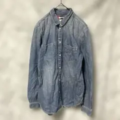 10431 アメリカンイーグル デニムシャツ スリムフィット S 小さいサイズ