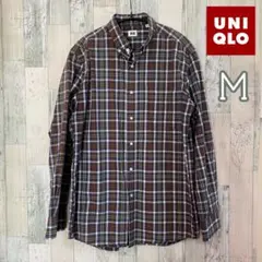 UNIQLO ユニクロ カジュアルシャツ チェック ボタンダウン メンズM