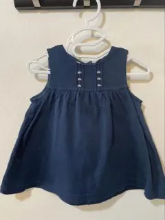 familiar ノースリーブワンピース 70 ネイビー