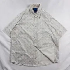 ビンテージ古着 00s ボタンダウン 花柄 ボタニカル 幾何学模様 総柄シャツ
