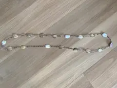 ナチュラルカラーオーバルシェイプロングネックレス