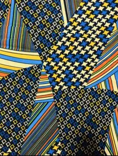 アフリカ布　ブラック　5ヤードあり(１ヤードよりカット買い可能)