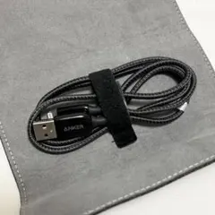 Anker USB ライトニングケーブル 0.9m ブラック フェルトケース付き