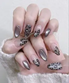 レオパード柄 ネイルチップセット 12サイズ