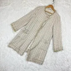 『GRACE CONTINENTAL』(36) ツイードコート ロングジャケット