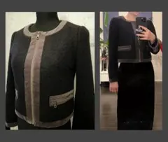 Ray Beams ノーカラーウールジャケットブルゾン