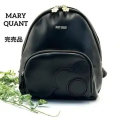【完売品】MARY QUANT リュック ブラック デイジー ロゴ