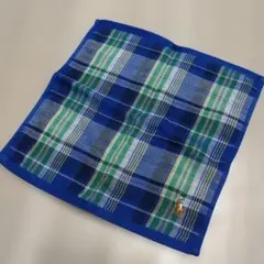 ブルー★チェック　POLO RALPH LAUREN タオルハンカチのサムネイル