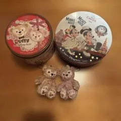 ディズニーランド　空缶　ダッフィーシェリーメイ