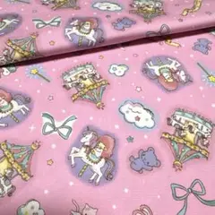 生地　1m ピンク　キキララ