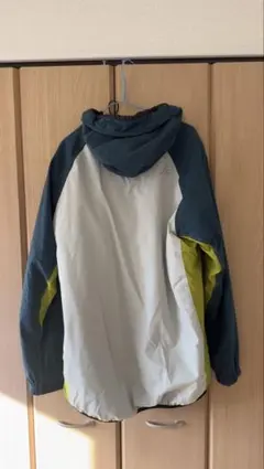 フード付きジャケット Lサイズ グレー/青/黄