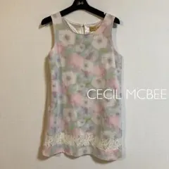セシルマクビー　花柄ワンピース