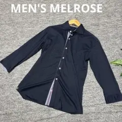 【好印象】MEN'S MELROSE◆洗練デザインシャツ 長袖 [M相当] 春秋