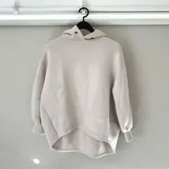 Deux Amour ゆったり裾ラウンドフーディー M-L