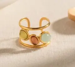 ☆人気☆ カラフルレトロ 金 高品質サージカルステンレス ゴールド フープリング