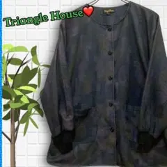 ❤️特価✨美品✨トライアングルハウス　レディースUネック長袖ジャケット　Mサイズ