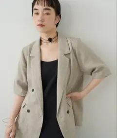 omekashi ハーフスリーブジャケット グレーのサムネイル