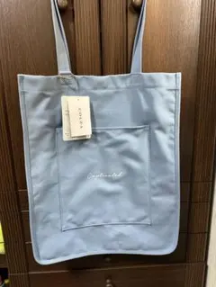 Honeys 推し活 トートバッグ 水色 青色 多ポケット うちわ ペンライト