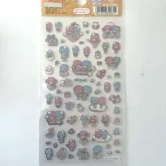 サンリオオリジナルキキララ　リトルツインスターズ　夏シール　2013年