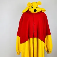 プーさん 着ぐるみ コスプレ 大きめ フリースオールインワン 0216-A