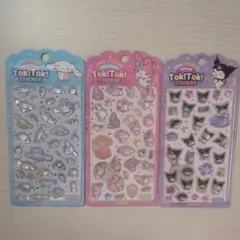 【韓国サンリオ・正規品】ボンボンドロップシール3枚セットTok!Tok! シール