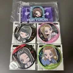 LE SSERAFIM クリアポーチ&缶バッジセット