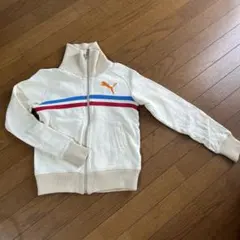 PUMA アイボリー ストライプジャージ