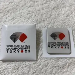 東京2025世界陸上　ピンバッジ　マグネットピンバッチ　非売品