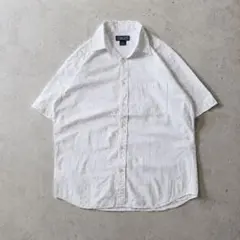 レア 90s LAND'S END ランズエンド シアサッカー 半袖シャツ 短丈のサムネイル