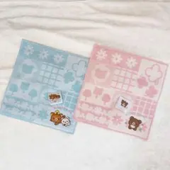 新品未使用 リラックマ チャイロイコグマ ハンドタオル タオルハンカチ 2枚