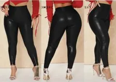 完売商品❣️フェイクレザー♥︎スキニーパンツ