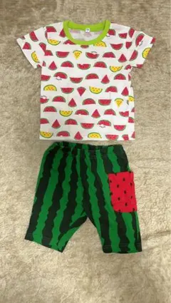 スイカ柄 Tシャツとパンツセット 95cm