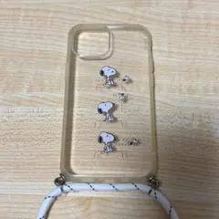 iPhone 13mini スヌーピー　ショルダーストラップ　ケース