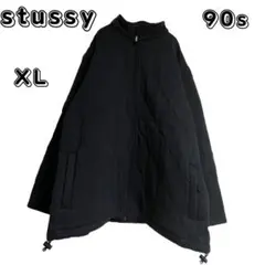90s　オールドステューシー　stussy　キルティングジャケット　紺タグ