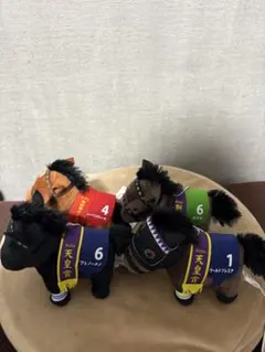 競走馬 ぬいぐるみ 4体セット　サラブレッドコレクション