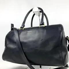サンローランパリ ベイビーダッフル 2way ミニ ボストンバッグ 黒 レザーのサムネイル