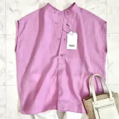 ⭐︎定価31900円⭐︎TICCA ロングワンピース ピンク 麻 リネン100