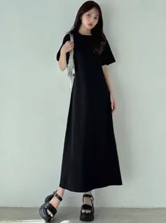 試着のみGRL★バックオープンワンピース★F